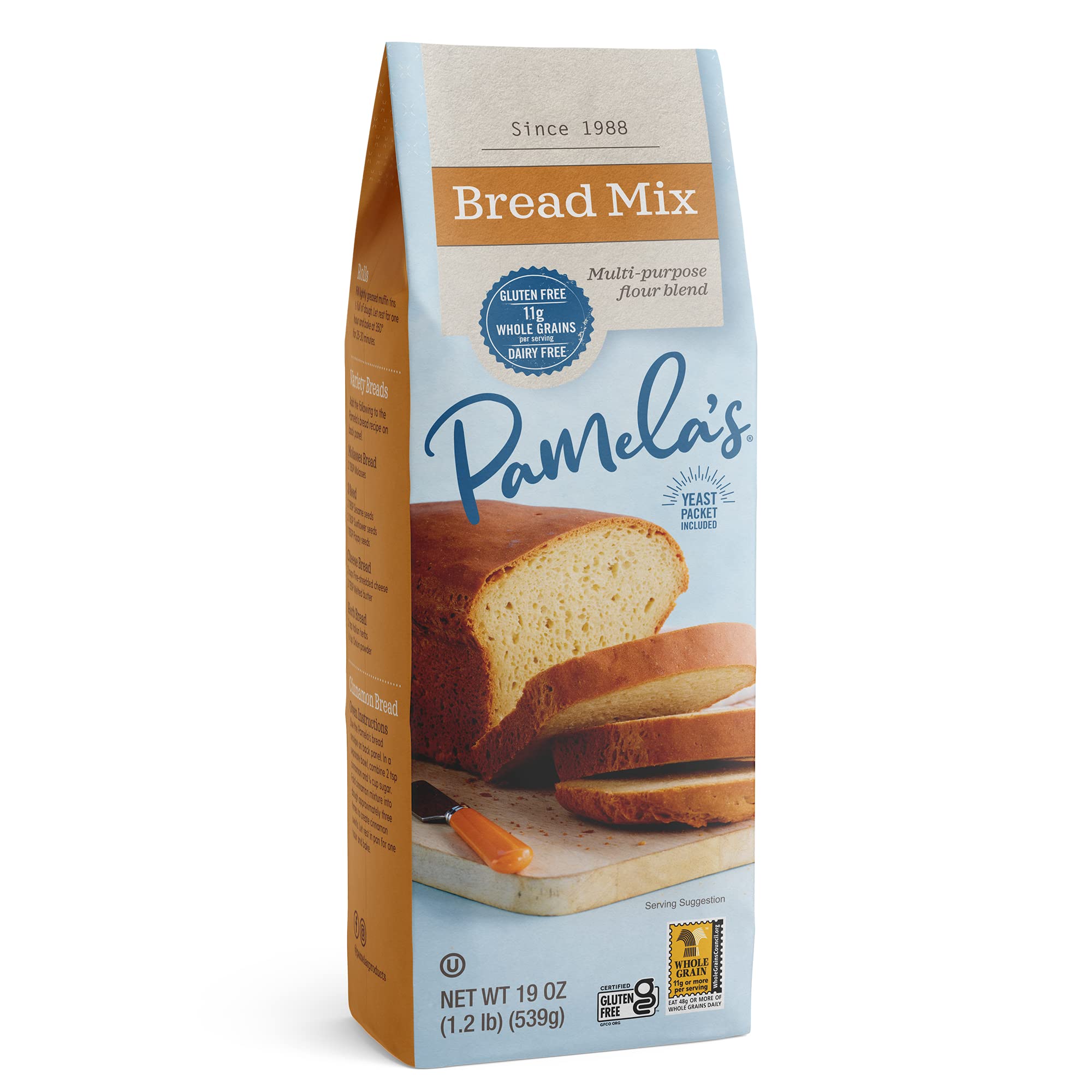 Product image of Pamela's Products Gluten Free Bread Mix 19 oz 19 oz